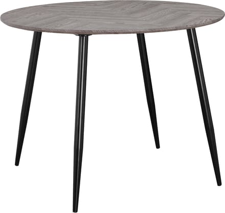Monza|Eettafel 100 4-persoons Visgraatmotief in Eikenlook Wit