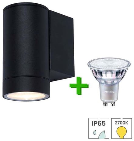 Lybardo - Buitenlamp - Wandlamp - LED GU10 Philips - Warmwit licht