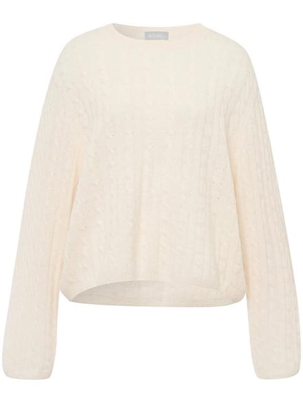 Trui ronde hals 100% kasjmier Van include beige