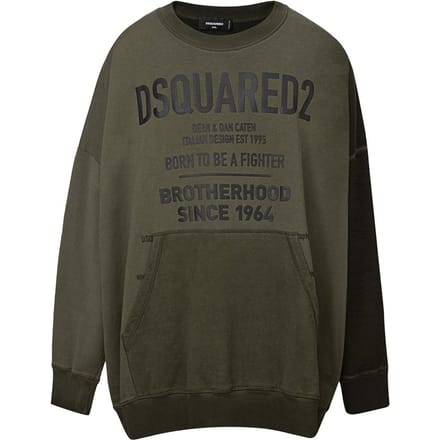 Overmaat sweatshirt met logo Dsquared2.