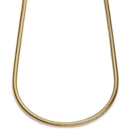 Essentials | 6 mm Goudkleurige Ketting met Slangenschakels