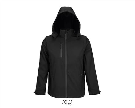 SOL'S Softshell Jacket 3in1 Falcon L03995 - Black - 4XL