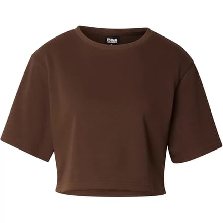 Urban Classics - Light Terry Crop top - 5XL - Bruin
