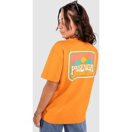 Passenger Golden Hour Recycled Cotton Oversized T-Shirt oranje