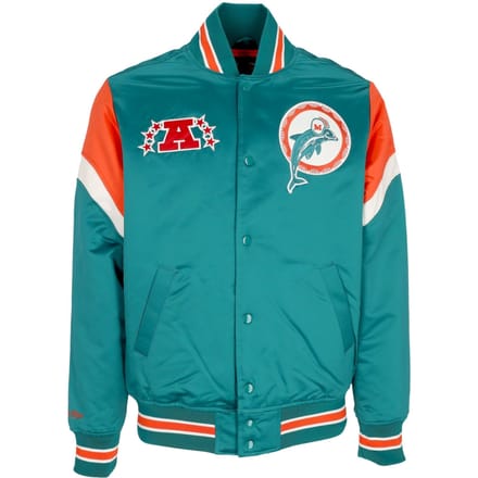 Herenbomberjack Nfl zwaargewicht satijnen jack Miadol originele teamkleuren