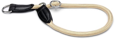 lionto Hondenhalsband, nylon slipband met stopring Ø 0,8 cm beige 30 cm