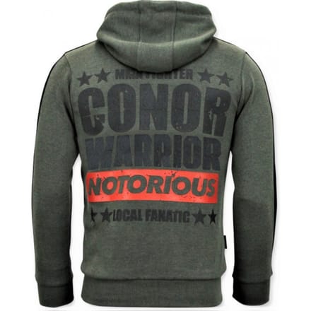 Exclusieve Trainingsvest Heren - Conor Notorious Hoodie- Groen
