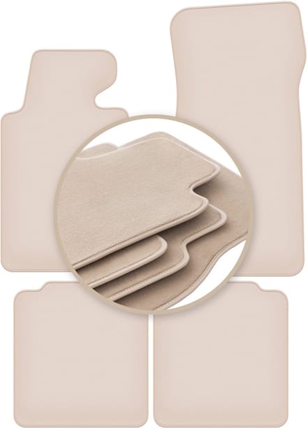 PREMIUM beige matten voor: BMW 7 E32 LONG 1986-1994