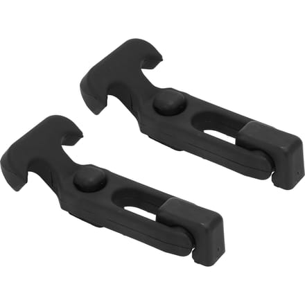2 Stuks Rubberen Motorkapvanger T-Handvat Elastisch Sluiting Flexibele Trekvergrendelingen met Schroeven voor Gereedschapskist black