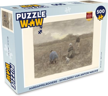 Puzzel Aardappelrooiers - Schilderij van Anton Mauve - Legpuzzel - Puzzel 500 stukjes