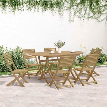 vidaXL - Klapstoelen - 6 - stuks - 48,5x61,5x87 - cm - Massief - acaciahout