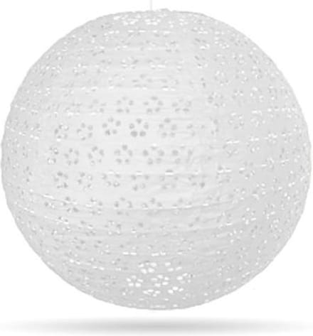 5 x Eyelet lampion wit 35 cm