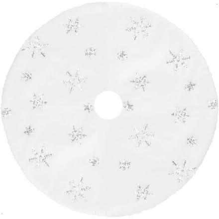 Springos Kerstboomrok | Kerstboomkleed | Kerstboomversiering | 90 cm | Wit