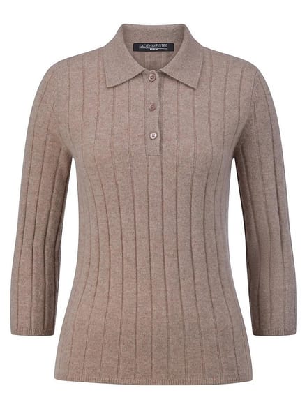 Polotrui 100% kasjmier Van Fadenmeister Berlin beige