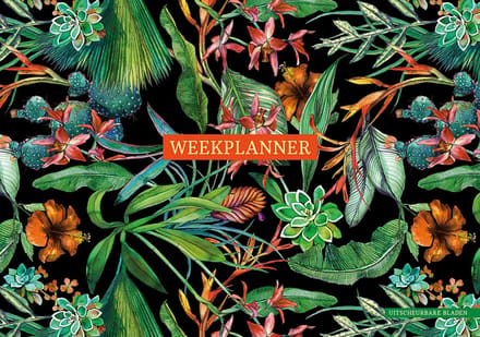 Weekplanner - Tropical Black