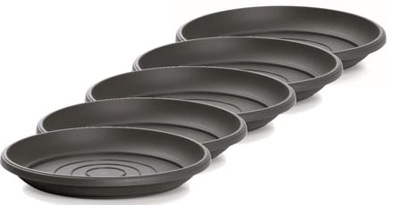 Onderschotel Terra 17cm ANTRACIET Prosperplast / 5 STUKS ! /