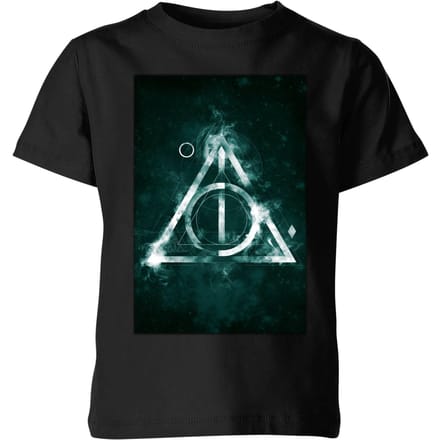 Harry Potter Hallows Painted kinder t-shirt - Zwart - 122/128 (7-8 jaar)