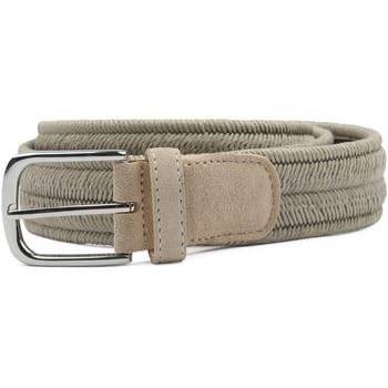 Profuomo Waxed Geweven Riem Khaki - Maat 85 - Heren - Riem gevlochten