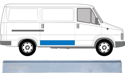 Schuifdeur reparatiepaneel buiten voor Citroen C25 1981-1994 / Rechts