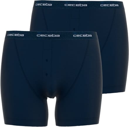 CECEBA heren 2P long boxers gulp blauw II