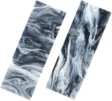 Dailygoods- Handvat Marmeren Patroon - Acryl Messen Handvat - 2 Stuks