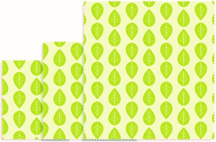 Vegan Was Wrap - Leaves - Set van 3 Stuks - Bee's Wax