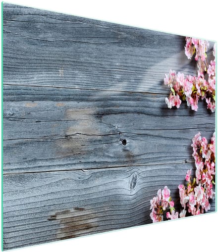 TMK ArtDeko Serie - Glazen Snijplank - 52x30 cm - Houten Decor