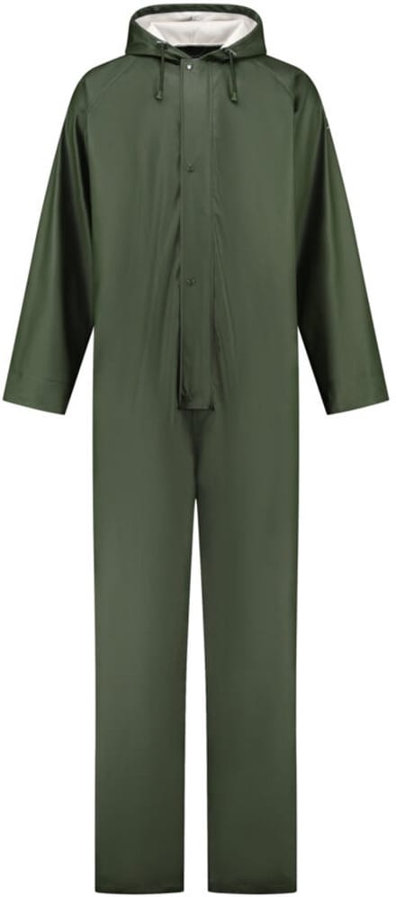 JS Regenoverall PU - Legergroen - Maat S