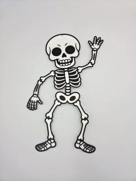 Halloween raamdecoratie skelet