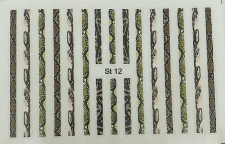 Korneliya 3D StickOn Reptile Stripes Nr 12