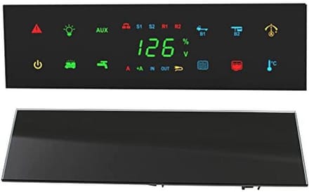 Bedieningspaneel voor Camper, Caravan en Boot - Zwart Glas met Touch Sensor