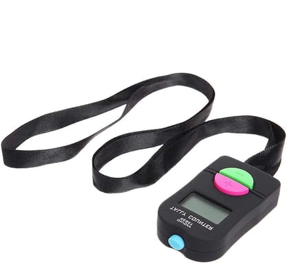 Digitale Teller - Hand Clicker - Activiteiten Bijhouden - Met Hals Hanger - 6.3 cm - Zwart
