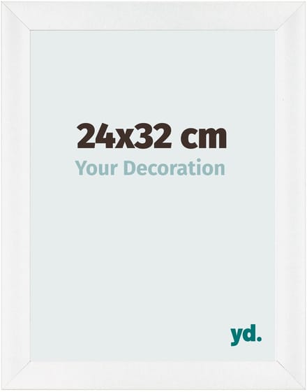 Your Decoration - Fotolijst 24x32 cm - MDF - Wit Hoogglans - Pisa