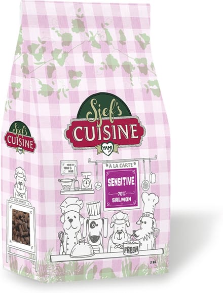 Sjef's Cuisine Sensitive - Zalm&Rijst - Hondenvoer - 12.5 kg
