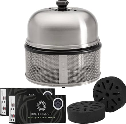 Cobb Premier Barbecue Bundelset - Houtskoolbarbecue - Inclusief Quick Koko Grillbricks 8 st. - Compact - Ø 30 cm