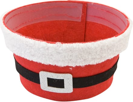 HOBI - Rode vilten Kerstmand 9 x 16,5 cm Kerstman