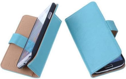 PU Leder Turquoise Sony Xperia T3 Book/Wallet case/case Telefoonhoesje