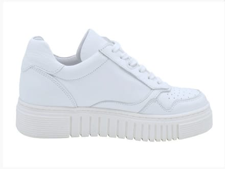 aqa shoes - A8868 - Lage sneakersDames sneakers - Kleur: Wit/beige - Maat: 38