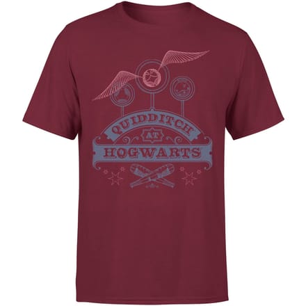 Harry Potter Quidditch At Hogwarts Men's T-Shirt - Burgundy - M