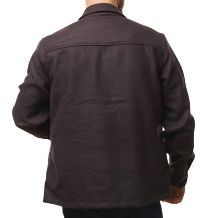 Lyle & Scott effen sedimentbruin overshirtjack