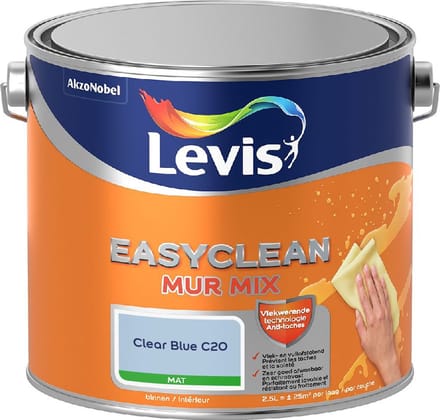 Levis - Easyclean Mur Mat Mix - Clear Blue C20 - Mengverf - 2,5 L