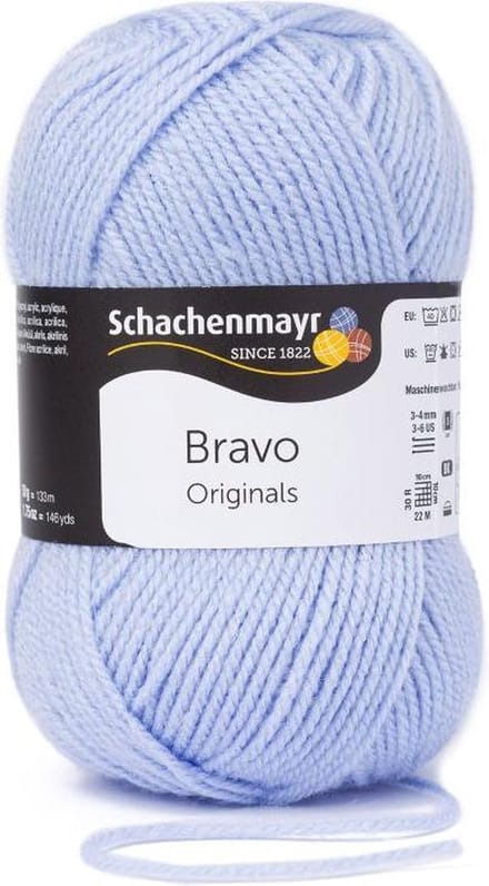 Bravo Wol - 50 gram -  Lichtblauw