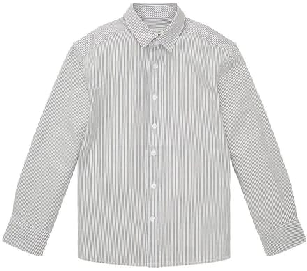 Tom Tailor 1034861 Overhemd Met Lange Mouwen Grijs 164 cm Jongen