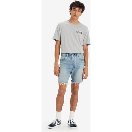 Levi's 501 Denim Short Blue Maat: W29L7 | Spijkershorts Outlet | Heren | Blauw