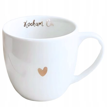 Porseleinen Mok "Ik Hou Van Jou" - Gouden Opschrift - 300 ml