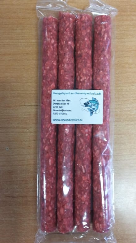 Landman Munchy rood 25cm lang 20mm dik per 4 stuks