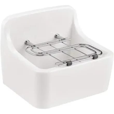 Aquavive Wasbak Spoelbak - Keramiek - Rechthoekig - Wit - 44x38x36cm