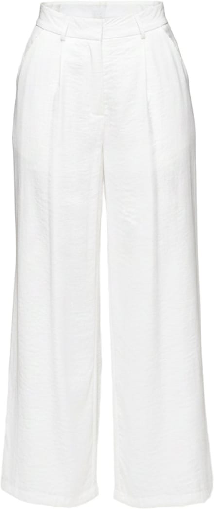 OMBRE Broek - Loose Fit - Viscose - Rits Gebroken Wit S