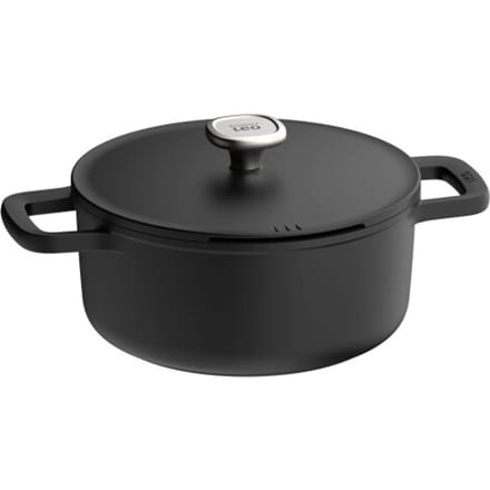 LEO Kookpot antikleef met deksel Phantom - Ø 24x11cm - Zwart - PFAS-vrij