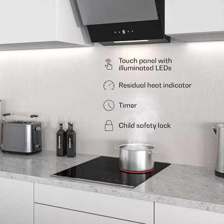 Keramische Kookplaat 45 cm met 3 Zones en Touch Slider